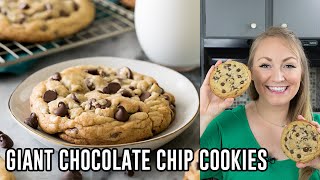 How to Make Giant Chocolate Chip Cookies [upl. by Nairdad26]