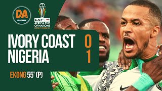 🇨🇮 IVORY COAST 01 NIGERIA 🇳🇬  Hosts suffer shock defeat to Super Eagles [upl. by Enaled176]