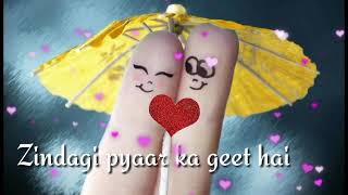 💝 Zindagi pyaar❤️ka geet hai 😀 isse har Dil Ko gaana padega😃 old song status  Lata Mangeshkar [upl. by Elspet861]