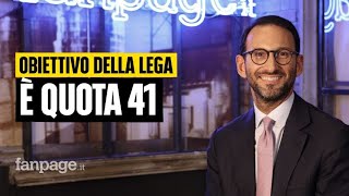 Pensioni sottosegretario Freni a Fanpageit quotLega voleva Quota 41 ma non abbiamo bacchetta magica [upl. by Peder358]