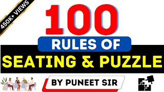 100 RULES OF SEATING amp PUZZLE  इसके बाहर कुछ नहीं है [upl. by Andrien718]