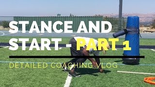 3 POINT STANCE  PART 1  Defensive Line Fundamentals and Techniques [upl. by Ecertak]