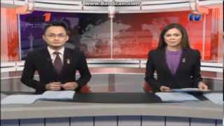 TV1 via BES 1 live streaming  Tourism Malaysia clock and Berita Nasional opener 30112013 [upl. by Airual677]