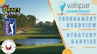 The Valspar Championship 2024  DraftKings  Golf  PGA DFS  Strategy  Picks  Thoughts  Advice [upl. by Annawd]