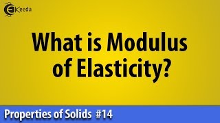 What is Modulus of Elasticity  Properties of Solid  Basic Physics [upl. by Moht82]