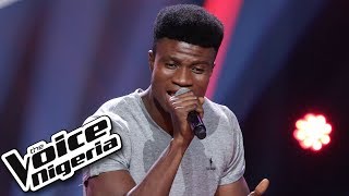 Isaac Aloma sings “Okay”  Blind Auditions  The Voice Nigeria Season 2 [upl. by Shrier]