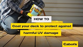 How to coat your deck to protect against harmful UV damage  Cabots Aquadeck [upl. by Januarius]