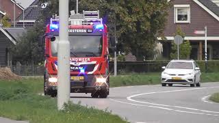 Brandweer Kesteren TS 088231 Camping Betuwe Hoge Dijkseweg Kesteren BR wegvervoer Caravan [upl. by Fanni893]