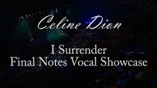 Celine Dion  I Surrender Live Vocal Showcase 20032015 [upl. by Elayor]