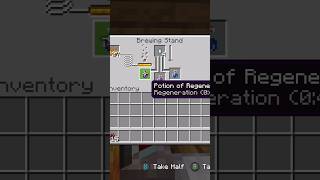 How to make the regeneration potion in Minecraft prettycool minecraft potionsecretsecrets [upl. by Ahsilad179]