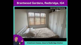 Brantwood Gardens Redbridge  4 bedroom house for sale [upl. by Judsen]