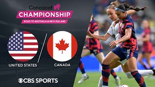 United States vs Canada Extended Highlights  CONCACAF W Championship  CBS Sports Attacking Third [upl. by Dari]