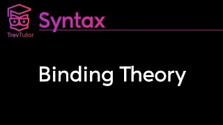 Syntax Binding Theory [upl. by Lhamaj417]