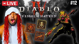 Diablo 4 Season 6  Crushing Hand Spiritborn Build TORMENT 3  LIVE [upl. by Lartnom]