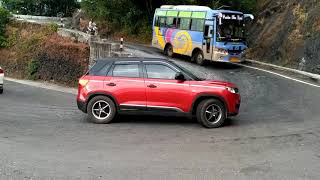 Agumbe ghat  Dangerous Hairpin bend  traffick [upl. by Neerual]