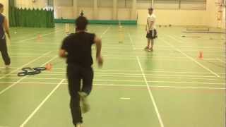 Fast Bowling Action Behind View Slow Motion [upl. by Ahsini333]