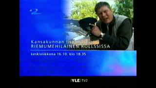 YLE TV2 lokakuu 2003  Ohjelmamainokset [upl. by Niras520]