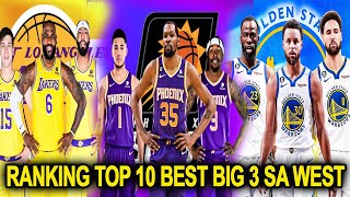 Ranking top 10 Best Big 3 sa Western Conference ngayong darating na 20232024 nba season [upl. by Knight]