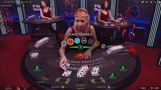 БлэкДжек на ПокерСтарс с живым дилеромBlackJack on PokerStars with live dealer [upl. by Siana896]