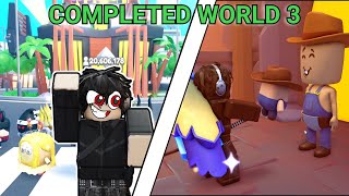 I found Flamingo amp Completed World 3 in YouTube Legends  Roblox [upl. by Ortensia159]