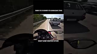 bmw s1000rr vs kawasaki z900 bmws1000rr kawasakiz900 shorts viral [upl. by Lemahs]