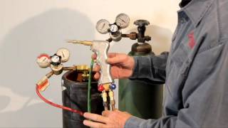 HOW TO SET UP THE TORCH  DHC2000  oxygen and acetylene [upl. by Ereveniug109]