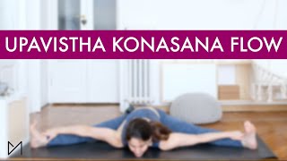 UPAVISTHA KONASANA YOGA FLOW  yogawithmarti [upl. by Blithe]