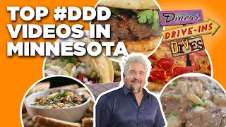 Top 5 DDD Videos in Minnesota with Guy Fieri  Diners DriveIns and Dives  Food Network [upl. by Ecirbaf]