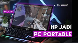 Cuma 13 Juta HP BISA JADI PC  Monitor GAMING 15quot PORTABLE Goojodoq [upl. by Ettari]