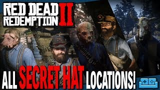 RED DEAD REDEMPTION 2  EVERY HIDDEN HAT LOCATION GUIDE [upl. by Anivlem]