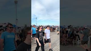 Ocean City Maryland boardwalk 4K The food and people are amazing beach bikini food carnival [upl. by Ailey555]