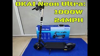 Unboxing The Okai Neon Ultra Escooter Lets Open It Up [upl. by Marzi]