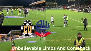 Cambridge Utd vs Bolton 12 Amazing Comeback And Limbs With Late Red Card Drama As Bolton Comeback [upl. by Poppy]