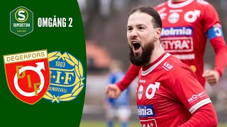 Degerfors IF  GIF Sundsvall  Höjdpunkter  Superettan 2024 Omgång 2 [upl. by Wilbur]