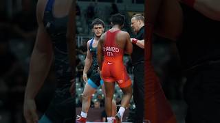 Dzhabrail Gadzhiev🇦🇿 vs Frank Chamizo 🇮🇹wresling [upl. by Melly]