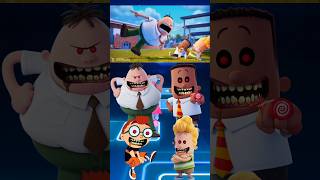 Scary Captain Underpants 🆚 Captain America Exe  Coffin Dance Tiles Hop shorts song trending [upl. by Nido921]