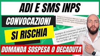 SMS INPS Assegno di inclusione convocazione per i beneficiari ADI [upl. by Wendie311]