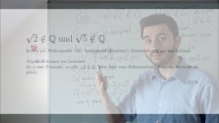 Wurzel aus 2 und aus 5 sind irrationalnicht rational  Beweis Analysis Algebra Zahlentheorie [upl. by Einwahs]