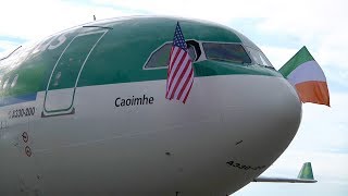 Aer Lingus Cockpit Video  Dublin to Seattle  Inaugural SEA Flight [upl. by Etoile]