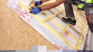 DuPont™ Tyvek® Roof Installation Video  CZ [upl. by Htilil]