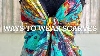 Ways to wear scarves in fashionista style [upl. by Ddej]