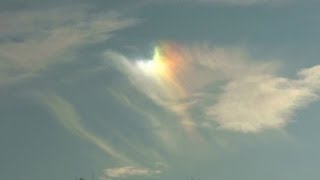 Amazing phenomenon parhelion sun dog 2013 [upl. by Gaspar453]