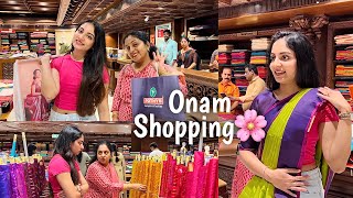 Onam Shopping with Amma 🌸  Pothys  Ishaani Krishna [upl. by Ludba]