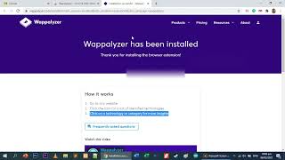 تثبيت إضافة كروم Wappalyzer  لمعرفة التقنيات المستخدمة في بناء المواقع [upl. by Odelle]