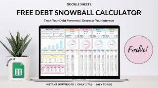 Become Debt free and get your FREE Debt Snowball here [upl. by Aemat]