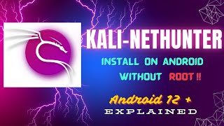 How to install Kali Linux Nethunter for Android 📲  Rootless Install  kalilinuxtools nethunter [upl. by Elicul468]