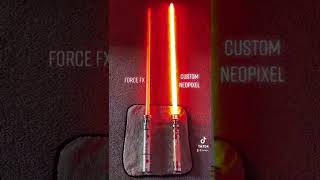 Force Fx Lightsaber VS Neopixel [upl. by Wolford]