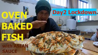 How to Oven Bake Tarakihi Fish with Asian Sauce  Day 2 Lockdown NZ [upl. by Asela]