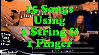 15 1 String Guitar Songs – Beginners Guitar Songs – Easy Songs to Play on Guitar [upl. by Nediarb482]