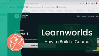 How to Build a Course in Learnworlds  A Brief Tutorial [upl. by Yousuf]